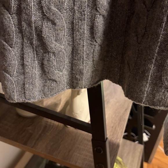 Madewell Charcoal Cable Knit Women's Sweater - Picture 3 of 5